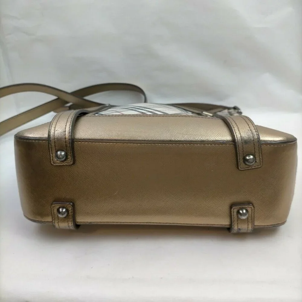 Burberry Shoulder Bag Beiges Canvas